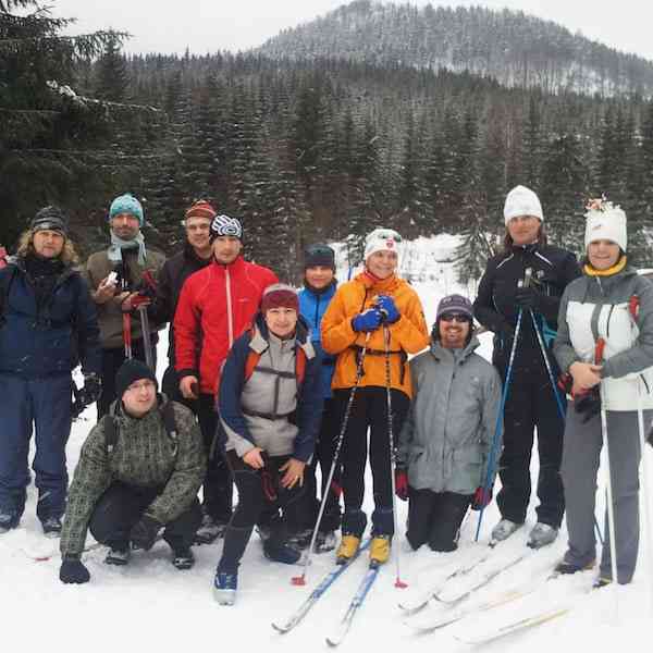 Mimopracovná aktivita členov tímu Gefos Slovakia, lyžovanie
